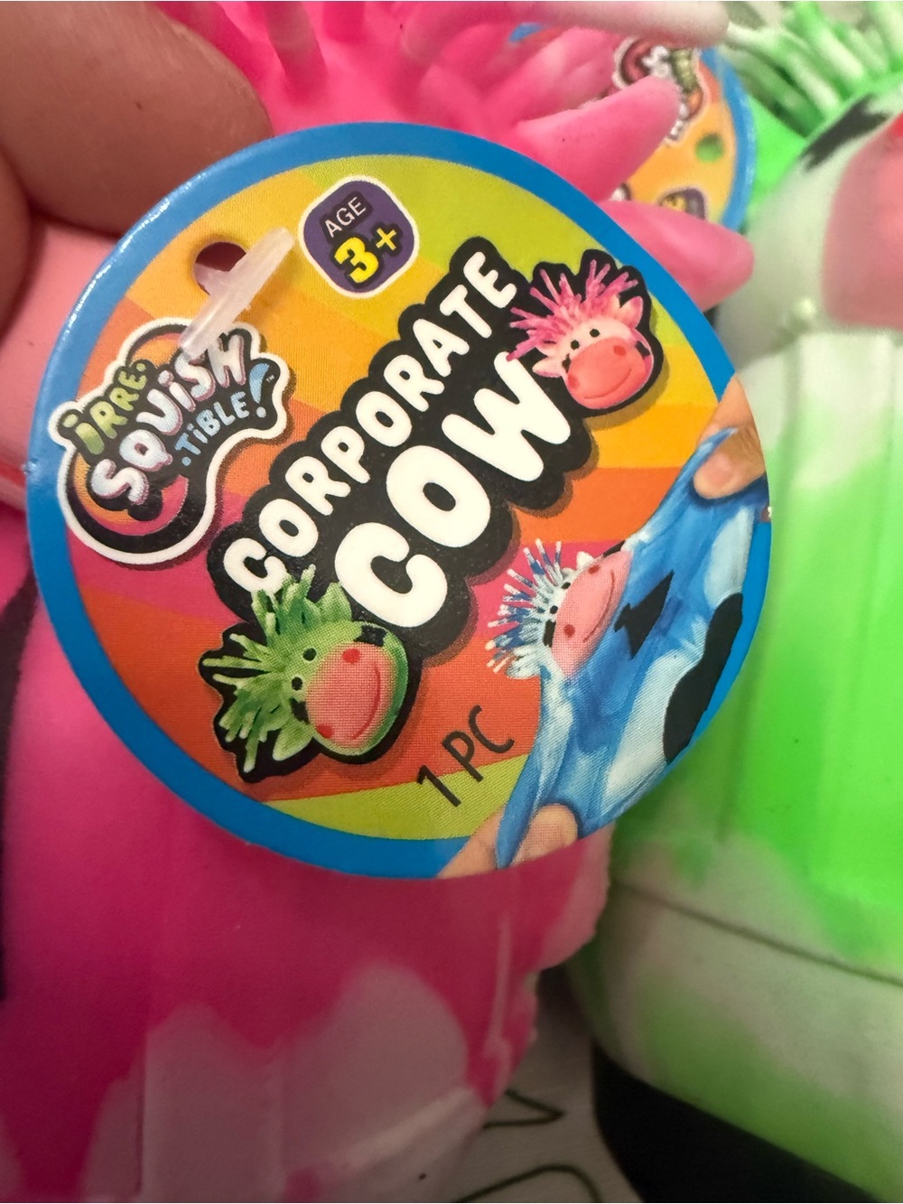Squeezable Toy - cow 4 available